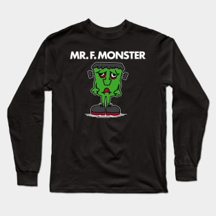 MR F. MONSTER (white-out) Long Sleeve T-Shirt